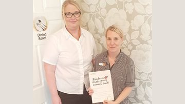 Kingswood care home Colleague awarded for kind care